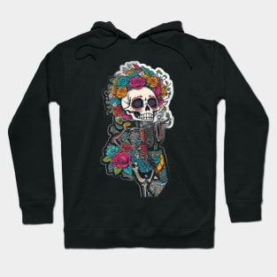 Cinco de Mayo skeleton art Hoodie